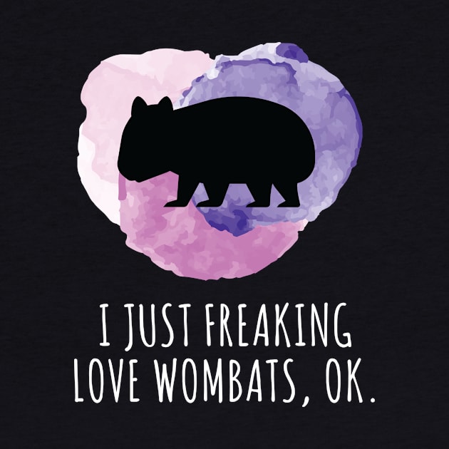 I Just Love Wombats Cute by MooonTees